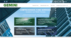 Desktop Screenshot of geminifund.com